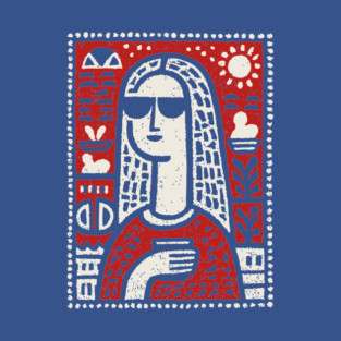 Modern Art History Parody | The Hipster Lisa T-Shirt