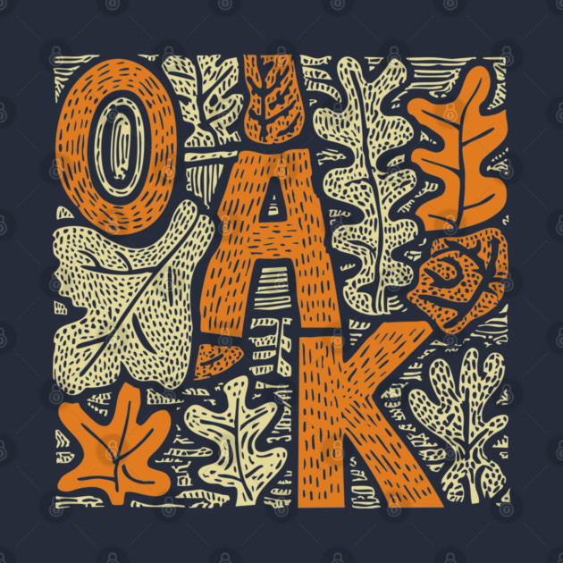 Celtic Oak Tree Typography | Druid Sacred Tree by TuncGK