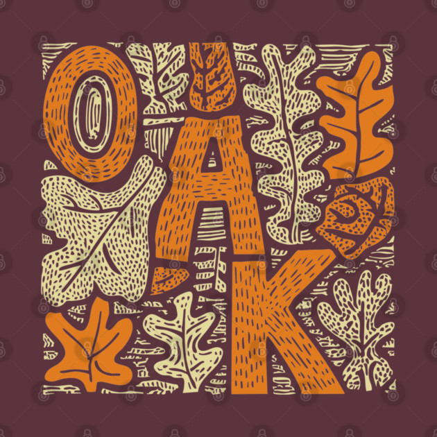 Celtic Oak Tree Typography | Druid Sacred Tree by TuncGK