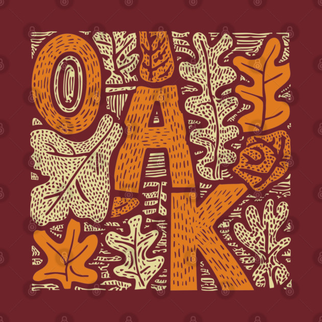 Celtic Oak Tree Typography | Druid Sacred Tree by TuncGK