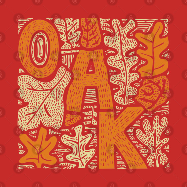 Celtic Oak Tree Typography | Druid Sacred Tree by TuncGK