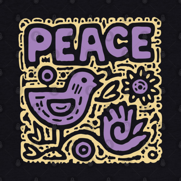 Groovy Peace and Love | 70s Hippie Graphic by TuncGK