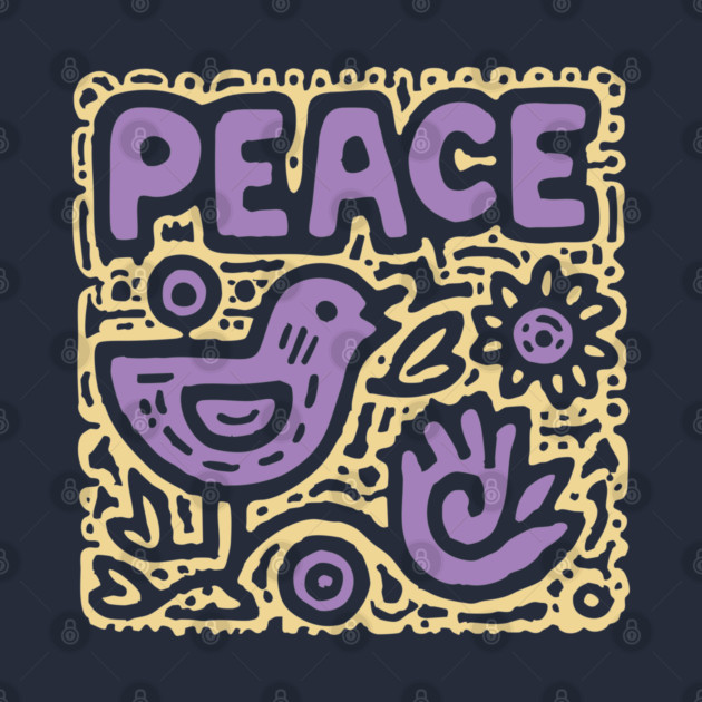 Groovy Peace and Love | 70s Hippie Graphic by TuncGK