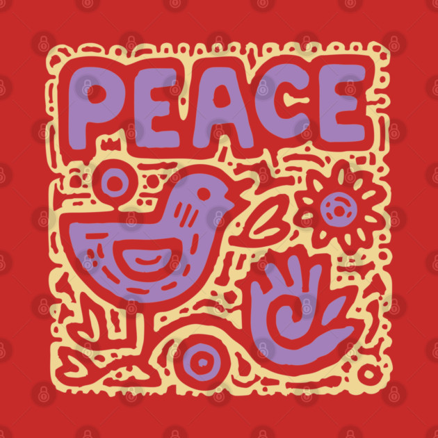 Groovy Peace and Love | 70s Hippie Graphic by TuncGK