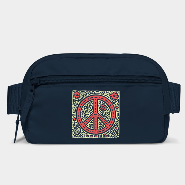 Psychedelic Peace Symbol | Groovy Tribal Graphic by TuncGK