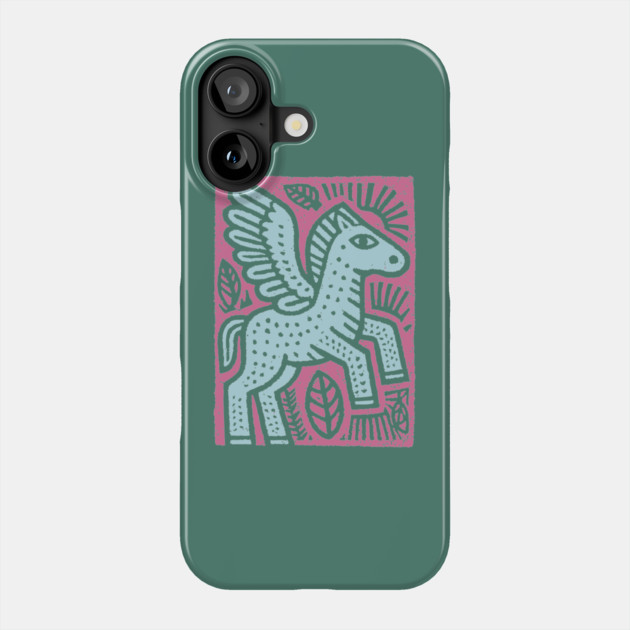Mythical Pegasus | Bellerophon's Winged Horse Phone Case by TuncGK