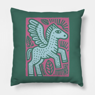 Mythical Pegasus | Bellerophon's Winged Horse Pillow