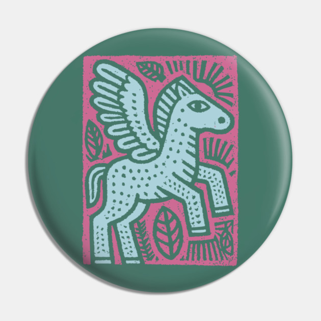 Mythical Pegasus | Bellerophon's Winged Horse Pin by TuncGK