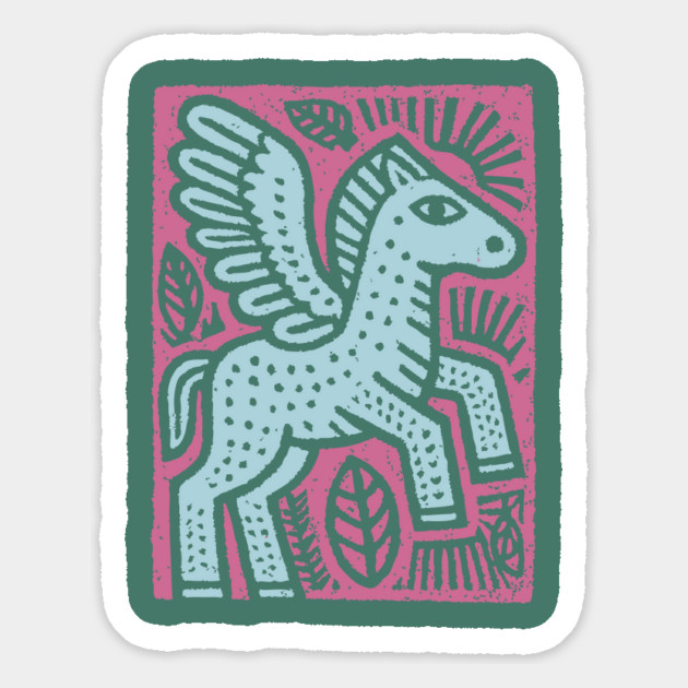Mythical Pegasus | Bellerophon's Winged Horse Magnet by TuncGK