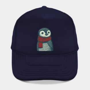 Cozy Emperor Penguin Chick | Illustrative Winter Bird Hat