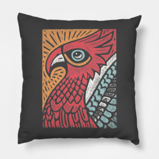 Mythical Phoenix Rising | Bennu Bird Inspired Pillow