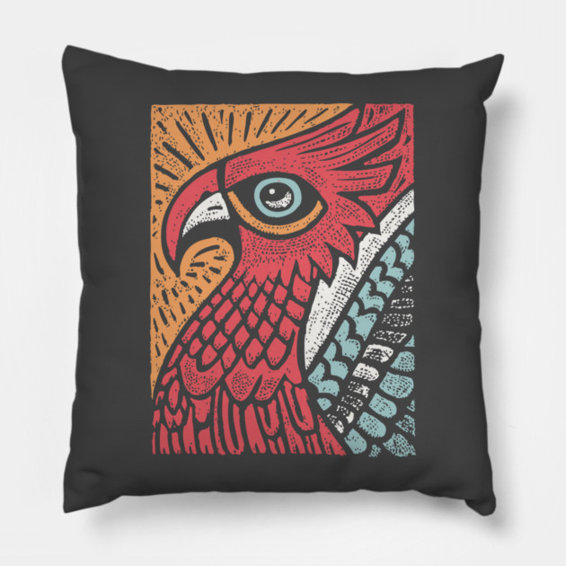 Mythical Phoenix Rising | Bennu Bird Inspired Pillow by TuncGK