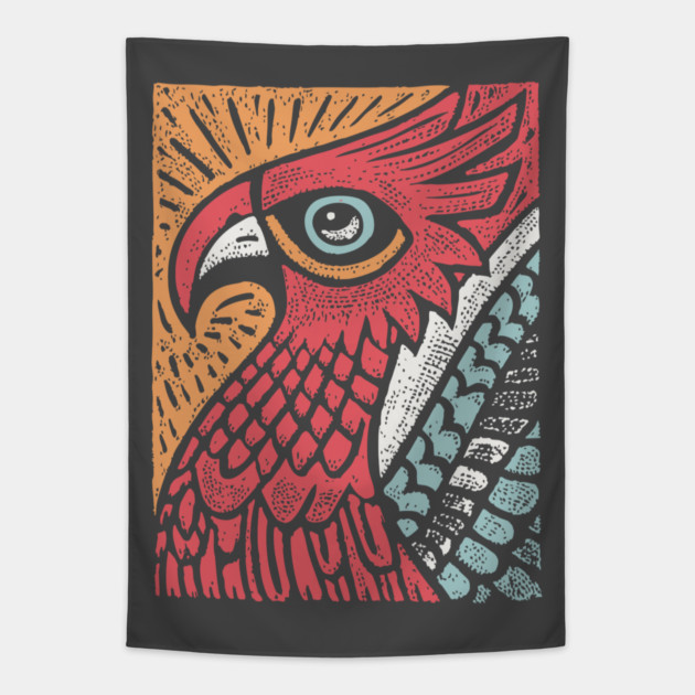 Mythical Phoenix Rising | Bennu Bird Inspired Tapestry by TuncGK