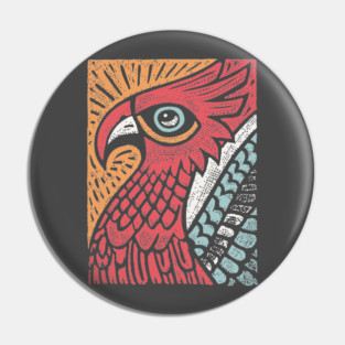 Mythical Phoenix Rising | Bennu Bird Inspired Pin