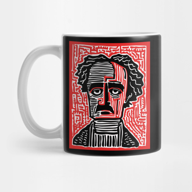 Edgar Allan Poe Portrait | Macabre Writer Graphic by TuncGK