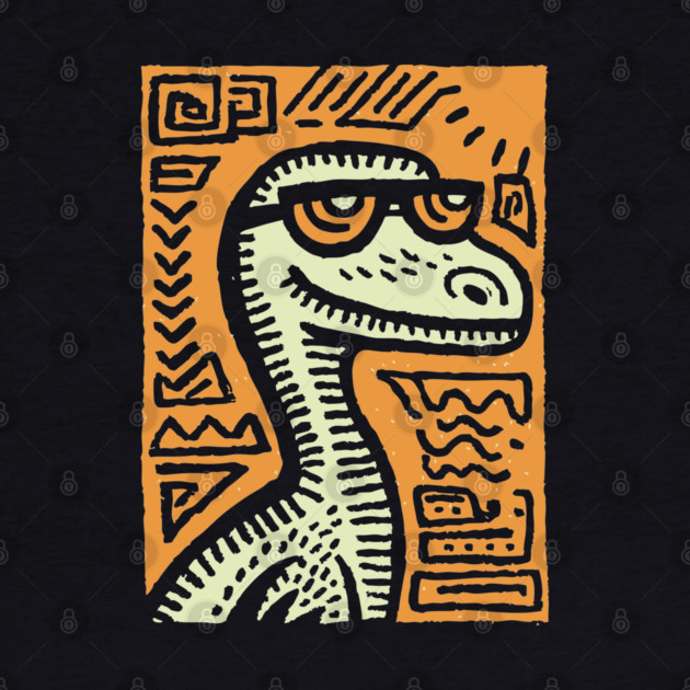 Tribal Raptor Dinosaur | Prehistoric Hunter by TuncGK