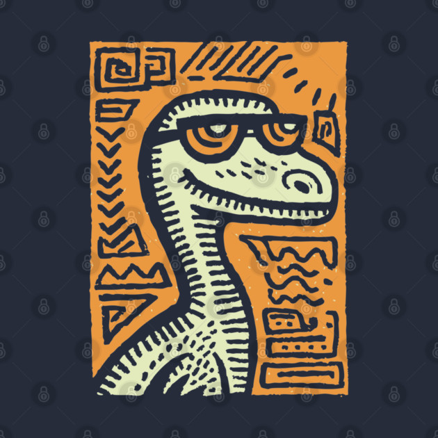 Tribal Raptor Dinosaur | Prehistoric Hunter by TuncGK