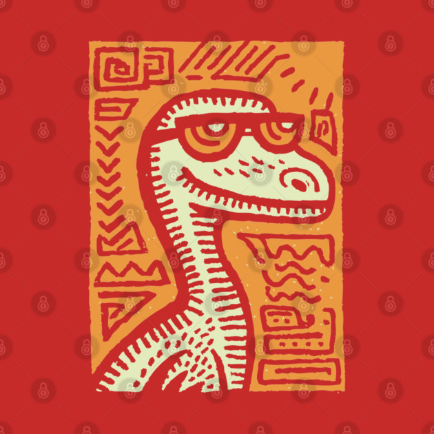 Tribal Raptor Dinosaur | Prehistoric Hunter by TuncGK