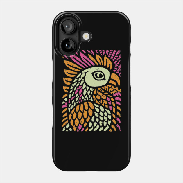 Psychedelic Rooster | Year of the Rooster Zodiac Phone Case by TuncGK