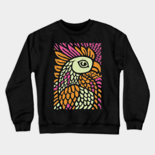 Psychedelic Rooster | Year of the Rooster Zodiac Crewneck Sweatshirt