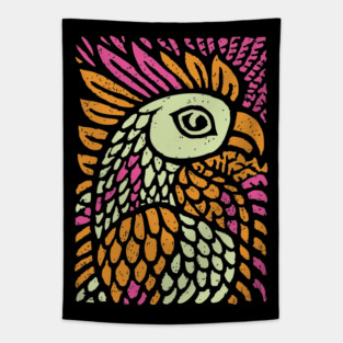 Psychedelic Rooster | Year of the Rooster Zodiac Tapestry
