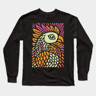Psychedelic Rooster | Year of the Rooster Zodiac Long Sleeve T-Shirt