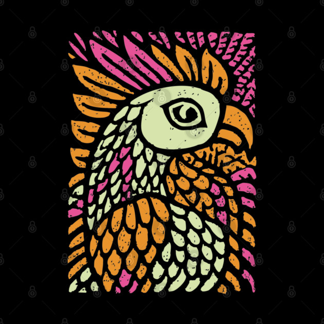 Psychedelic Rooster | Year of the Rooster Zodiac by TuncGK