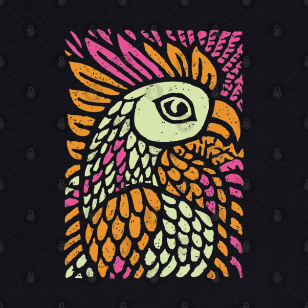 Psychedelic Rooster | Year of the Rooster Zodiac by TuncGK