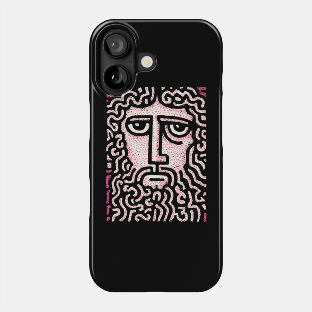 Abstract Crown of Thorns | Shroud of Turin Inspired Phone Case by TuncGK