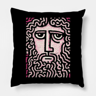 Abstract Crown of Thorns | Shroud of Turin Inspired Pillow