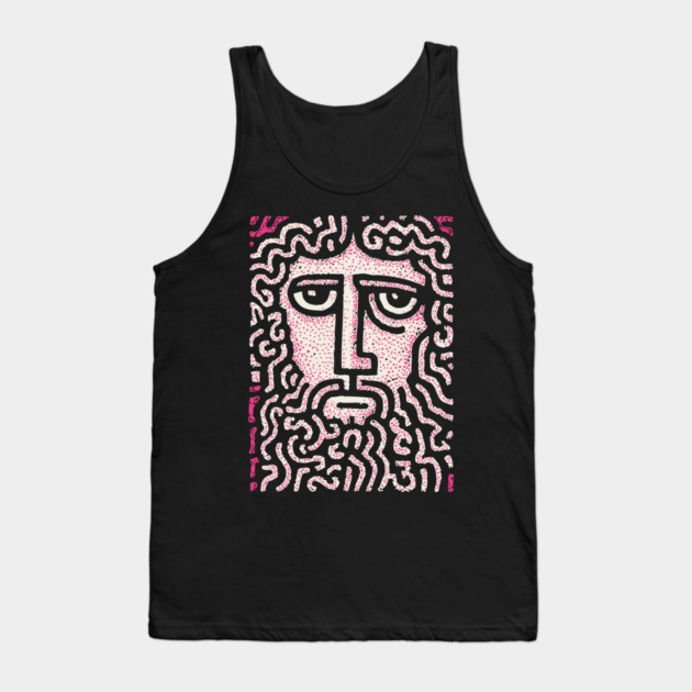 Abstract Crown of Thorns | Shroud of Turin Inspired Tank Top by TuncGK