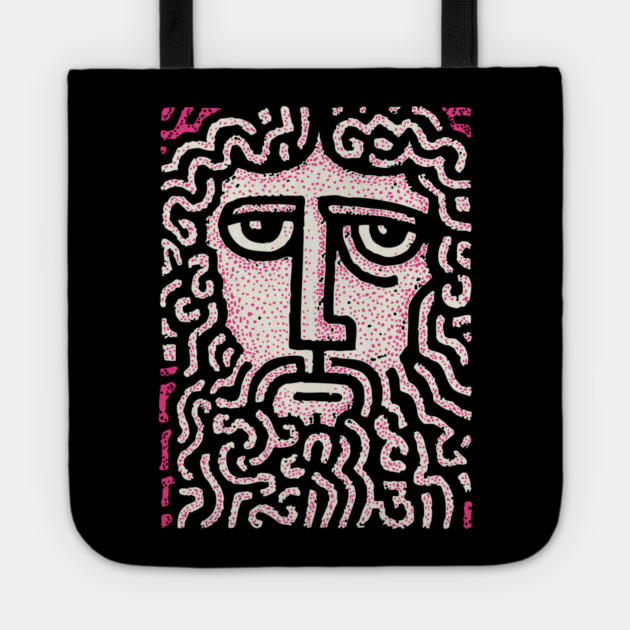 Abstract Crown of Thorns | Shroud of Turin Inspired Tote by TuncGK