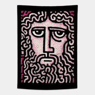 Abstract Crown of Thorns | Shroud of Turin Inspired Tapestry