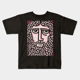 Abstract Crown of Thorns | Shroud of Turin Inspired Kids T-Shirt