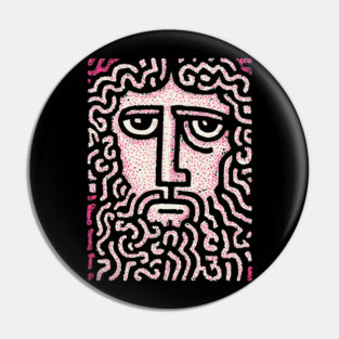 Abstract Crown of Thorns | Shroud of Turin Inspired Pin