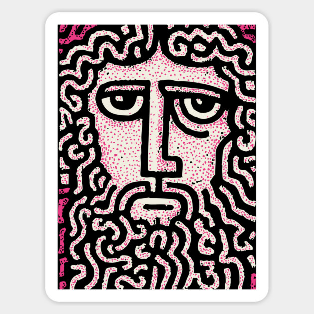 Abstract Crown of Thorns | Shroud of Turin Inspired Magnet by TuncGK