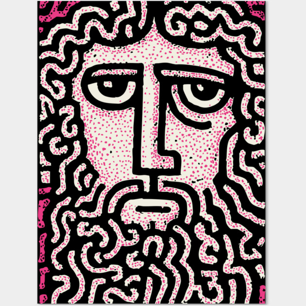 Abstract Crown of Thorns | Shroud of Turin Inspired Wall Art by TuncGK