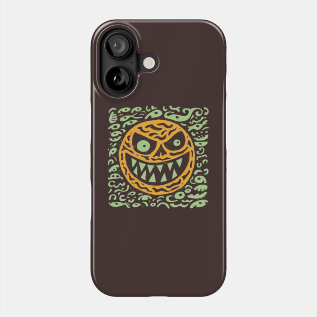 Creepy Grinning Orb | Psychedelic Monster Face Phone Case by TuncGK