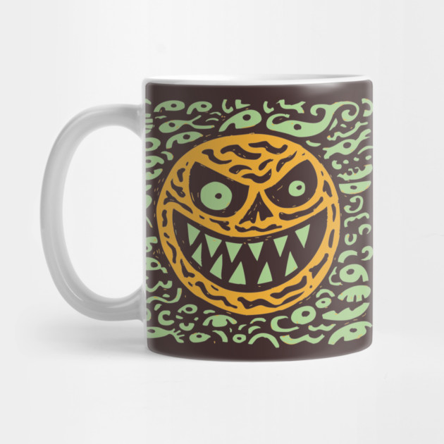 Creepy Grinning Orb | Psychedelic Monster Face by TuncGK