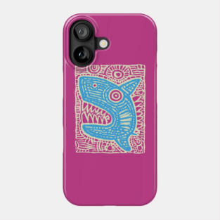 Whimsical Shark Doodle | Friendly Ocean Predator Phone Case