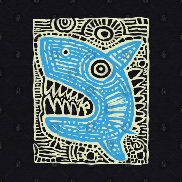 Whimsical Shark Doodle | Friendly Ocean Predator by TuncGK