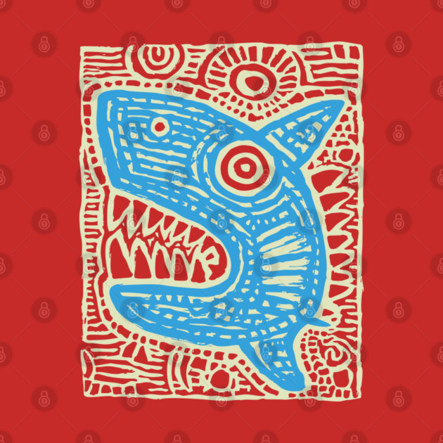 Whimsical Shark Doodle | Friendly Ocean Predator by TuncGK