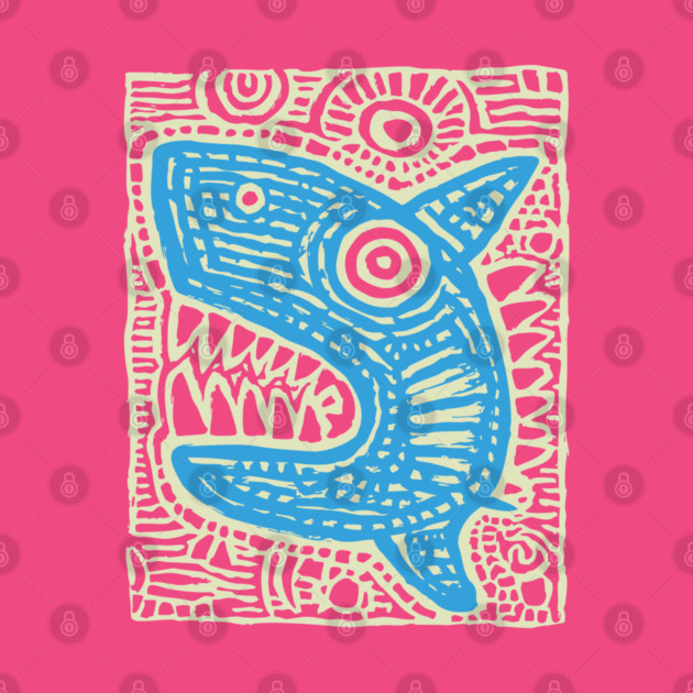 Whimsical Shark Doodle | Friendly Ocean Predator by TuncGK