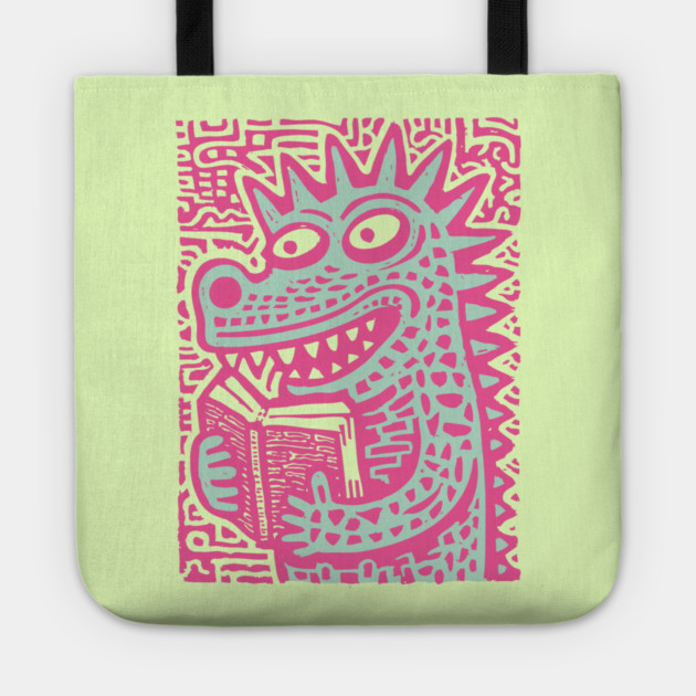 Bookworm Monster | The Studious Cryptid Tote by TuncGK