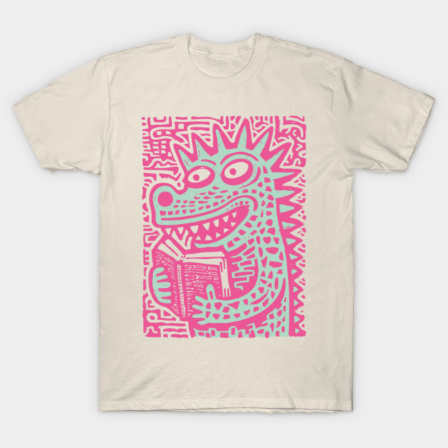 Bookworm Monster | The Studious Cryptid T-Shirt by TuncGK