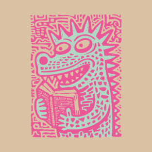 Bookworm Monster | The Studious Cryptid T-Shirt