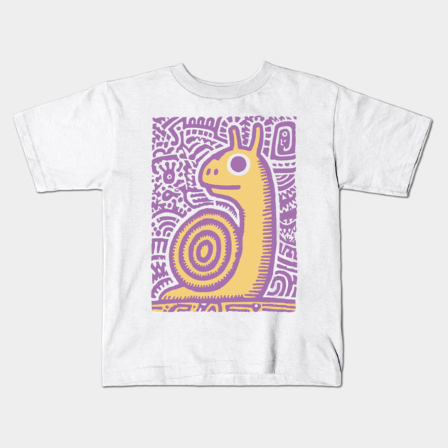 Psychedelic Snail | Groovy Garden Creature Kids T-Shirt by TuncGK
