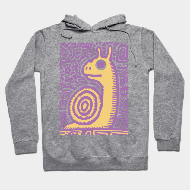 Psychedelic Snail | Groovy Garden Creature Hoodie by TuncGK