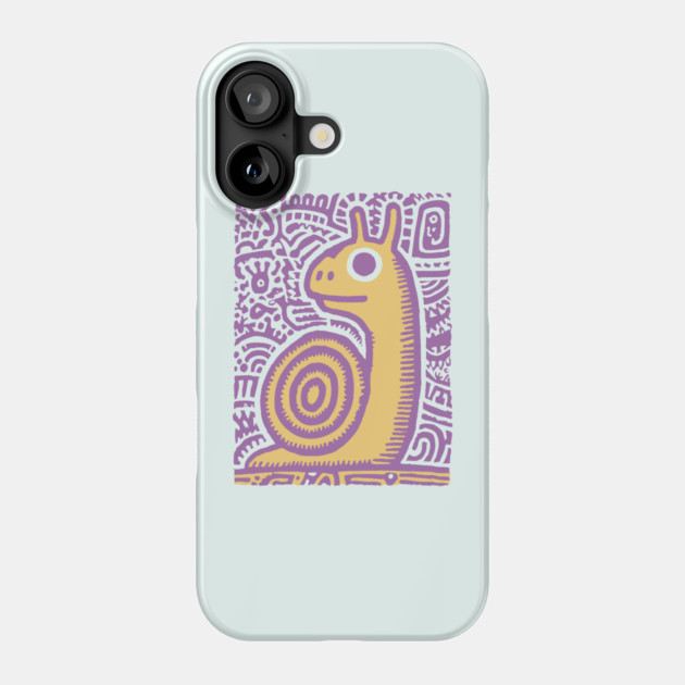 Psychedelic Snail | Groovy Garden Creature Phone Case by TuncGK