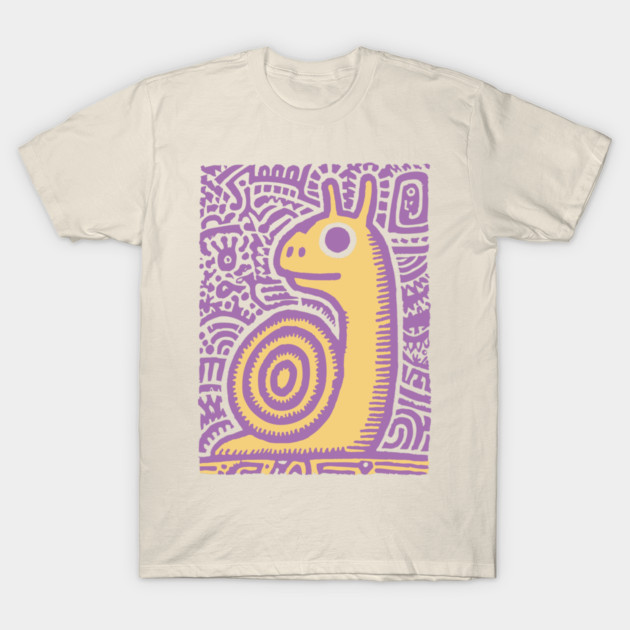 Psychedelic Snail | Groovy Garden Creature T-Shirt by TuncGK